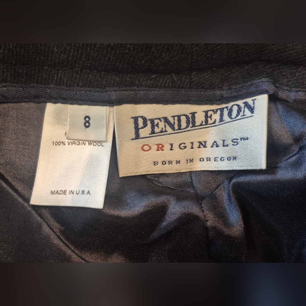 RARE Vintage Pendleton ORIGINALS TAG Wool Pants Women 100% Virgin Wool USA Made - Picture 6 of 6